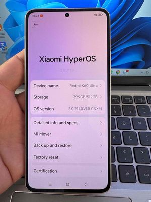 Xiaomi Redmi K60 Ultra 16GB/512GB Trắng