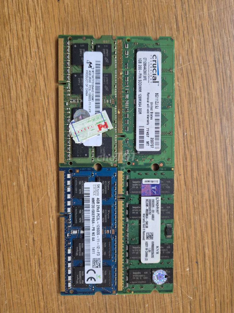 2 thanh RAM Laptop 4GB DDR3L bus 1600 (12800S). Mua bán Linh kiện (RAM, Card...) tại Thành phố Gia Nghĩa Đắk Nông được đăng bởi Dọn nhà thanh lý hình 1