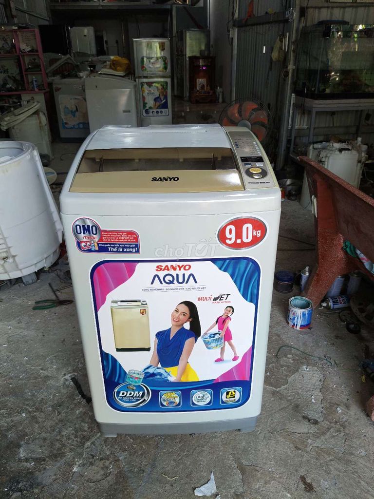 Máy giặt Sanyo Aqua 9kg.BH6 tháng.....