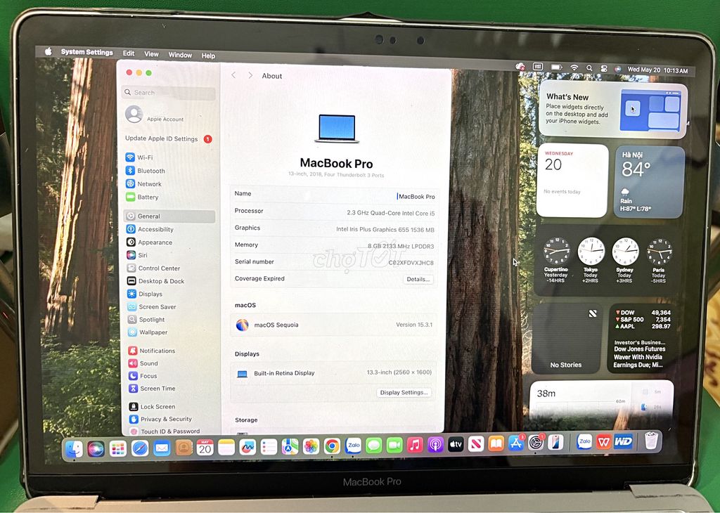 Apple Macbook Pro Touchbar 2018. Mua bán Laptop tại Quận Thanh Xuân Hà Nội được đăng bởi Thi Thanh hình 1