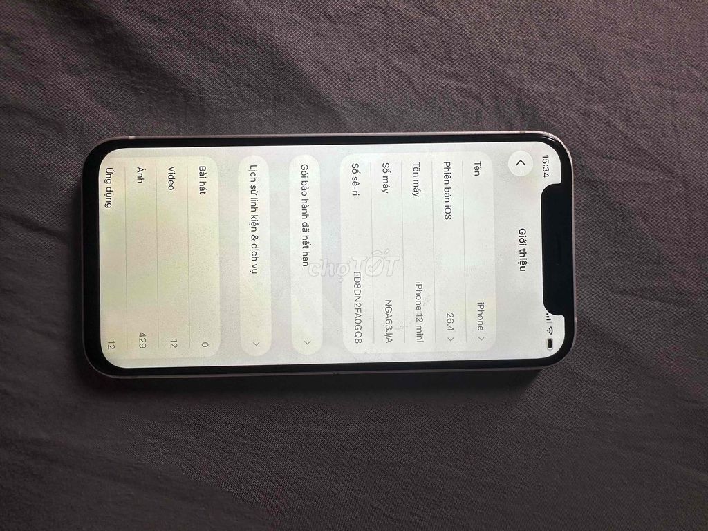 iPhone 12 mini Trắng. Mua bán Điện thoại tại Huyện Thanh Trì Hà Nội được đăng bởi tuan tu hình 1