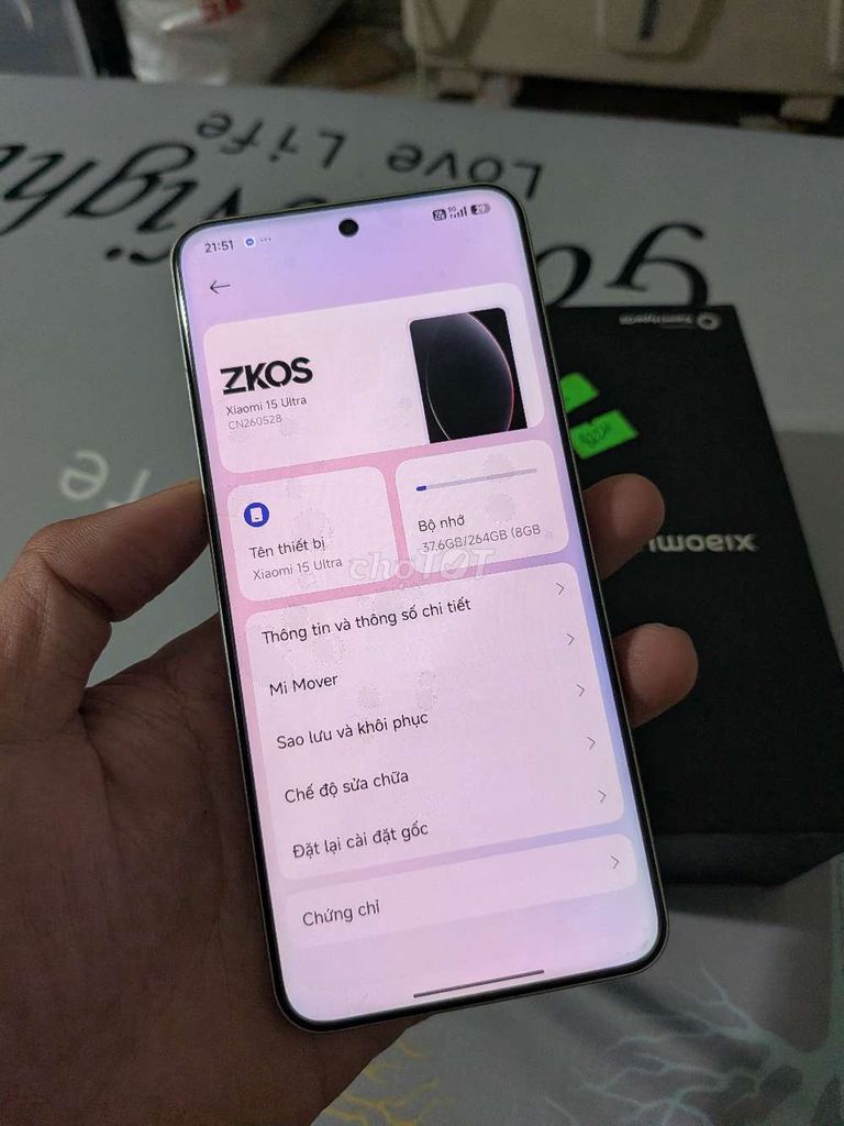 Xiaomi Mi 15 Ultra 5G 256GB fullbox giao lưu. Mua bán Điện thoại tại Thành phố Biên Hòa Đồng Nai được đăng bởi Long Huynh hình 1