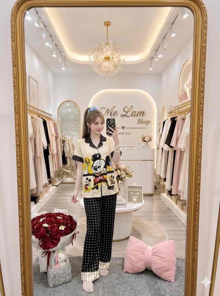 Đồ bộ pijama lụa cực xinh hot trend 40-62kg. Mua bán Quần áo tại Huyện Bình Tân Vĩnh Long được đăng bởi Thanh Diệu hình 1