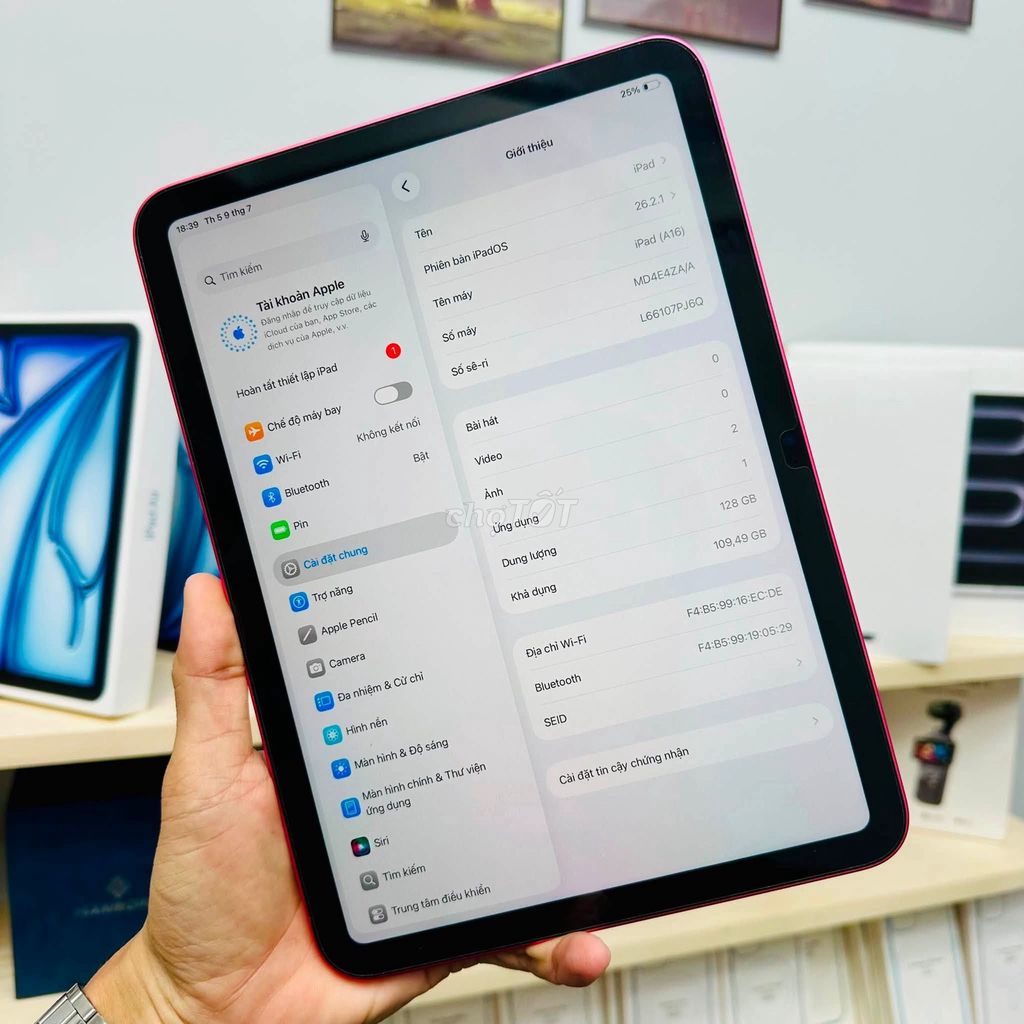 Apple iPad Gen 11 A16 Bionic 128GB Hồng. Mua bán Máy tính bảng tại Thành phố Biên Hòa Đồng Nai được đăng bởi Hội Đồ Điện Tử hình 1