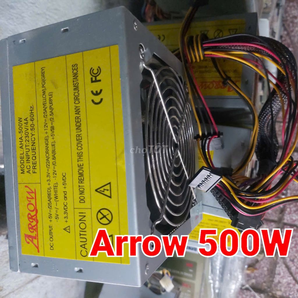 Nguồn Máy Tính Arrow 500W, 450W Zin Ok