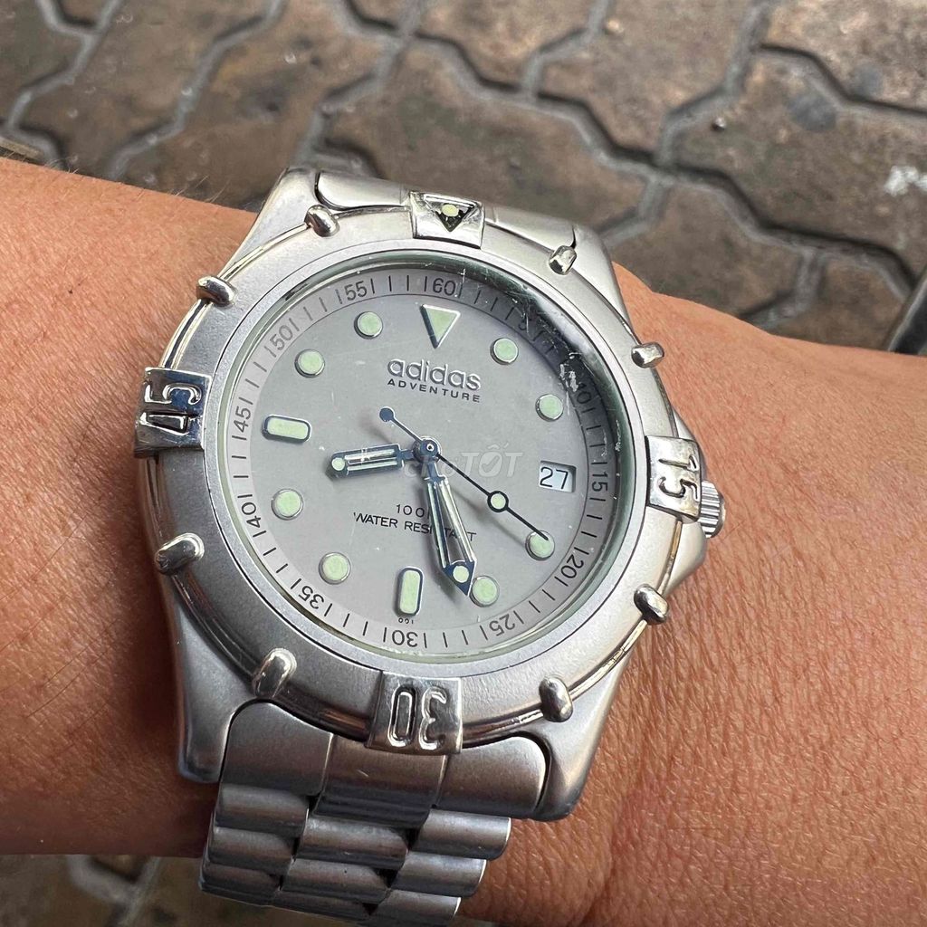 Đồng hồ đeo tay Adidas Thép không gỉ Bạc 38mm. Mua bán Đồng hồ tại Thành phố Vũng Tàu Bà Rịa - Vũng Tàu được đăng bởi Hung nguyen hình 1