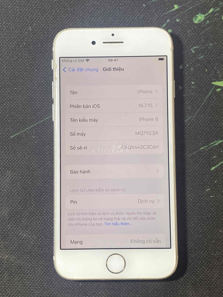 Apple iPhone 8 Trắng 64gb. Mua bán Điện thoại tại Thành phố Long Xuyên An Giang được đăng bởi Huệ hình 1