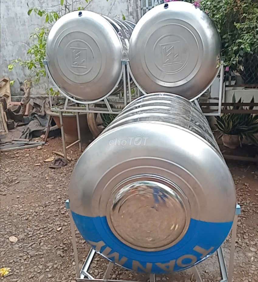 Bồn nước Toàn Mỹ Inox 1000 lít Nằm. Mua bán Nội thất, đồ gia dụng khác tại Thị xã Bình Long Bình Phước được đăng bởi Nguyễn Thiên Phúc hình 1