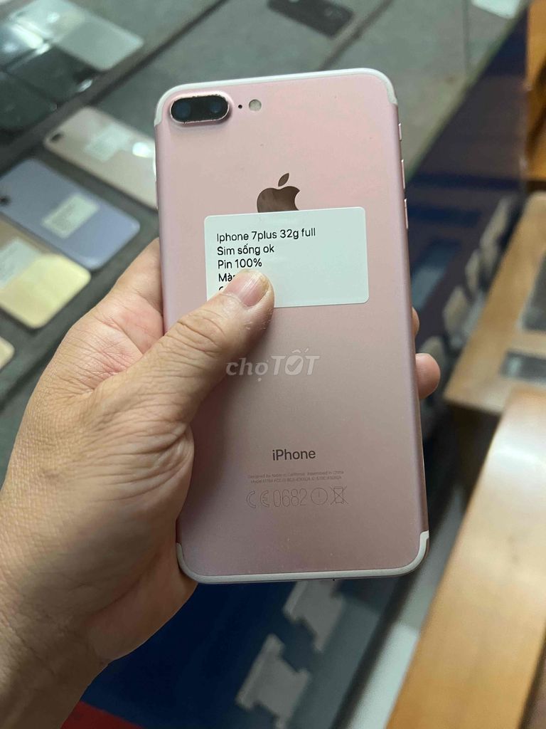 iPhone 7 Plus 32GB Hồng. Mua bán Điện thoại tại Huyện Hóc Môn Tp Hồ Chí Minh được đăng bởi Khổng Văn Hùng đọc kỹ nội dung trước khi ib nhé hình 1