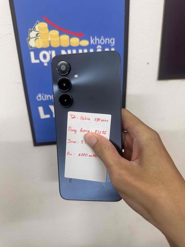 Nubia V80 max 8GB/256GB Đen. Mua bán Điện thoại tại Quận Đống Đa Hà Nội được đăng bởi HAN store hình 1