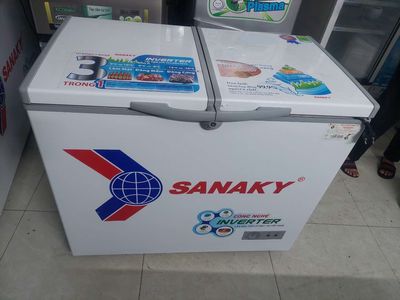 Tủ đông Sanaky 200 lít inverter mới 90%
