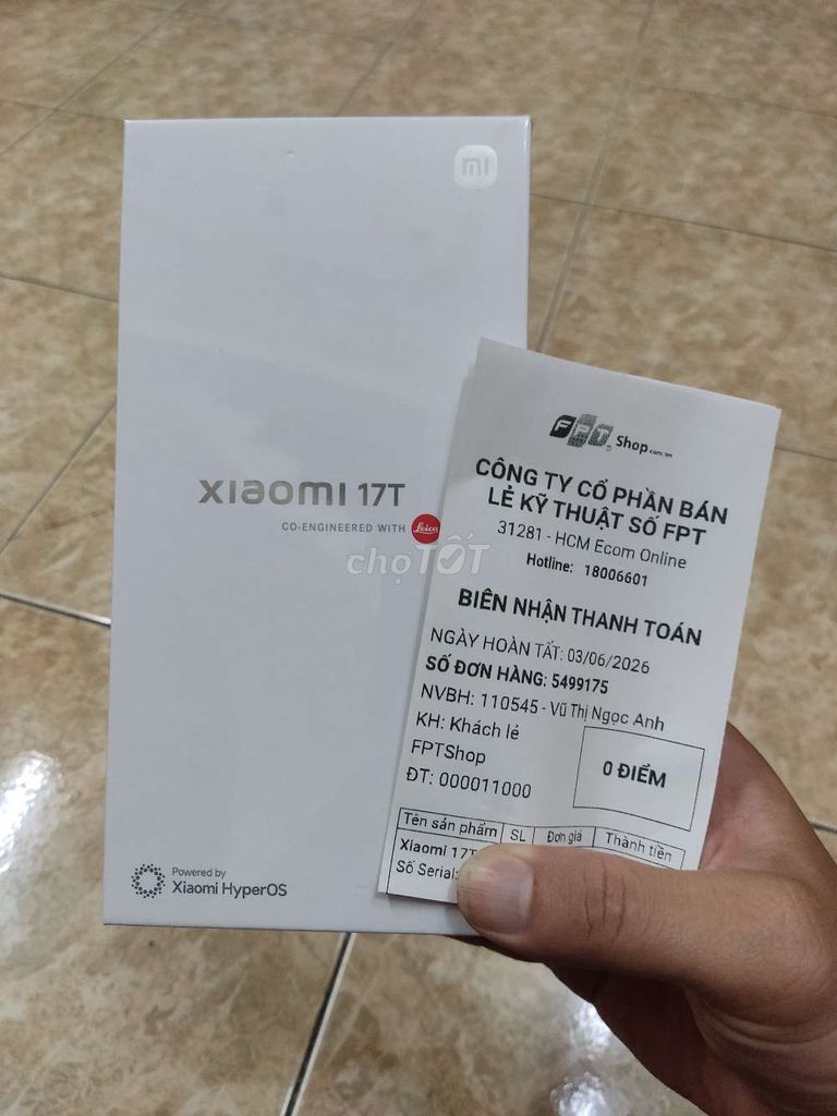 Xiaomi 17T 512GB Tím. Mua bán Điện thoại tại Quận Phú Nhuận Tp Hồ Chí Minh được đăng bởi Hải hình 1