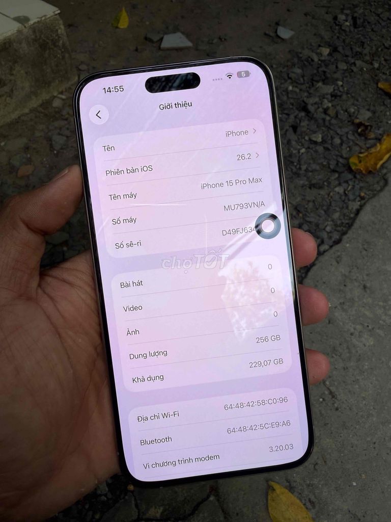 Apple iPhone 15 Pro Max 256GB VN. Mua bán Điện thoại tại Thành phố Tây Ninh Tây Ninh được đăng bởi cầm đồ  hình 1