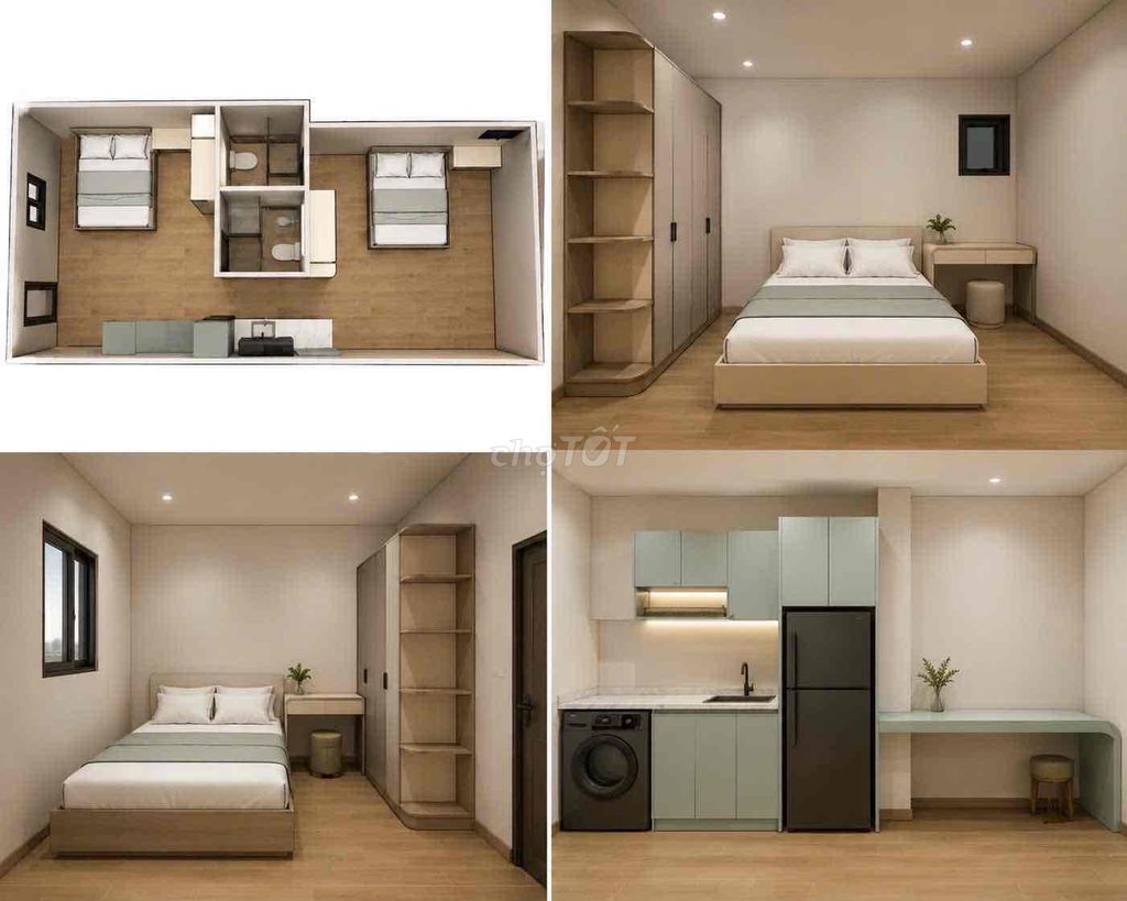 2 PHÒNG NGỦ 2 WC BANCOL FULL NỘI THẤT NGAY PHAN XÍCH LONG