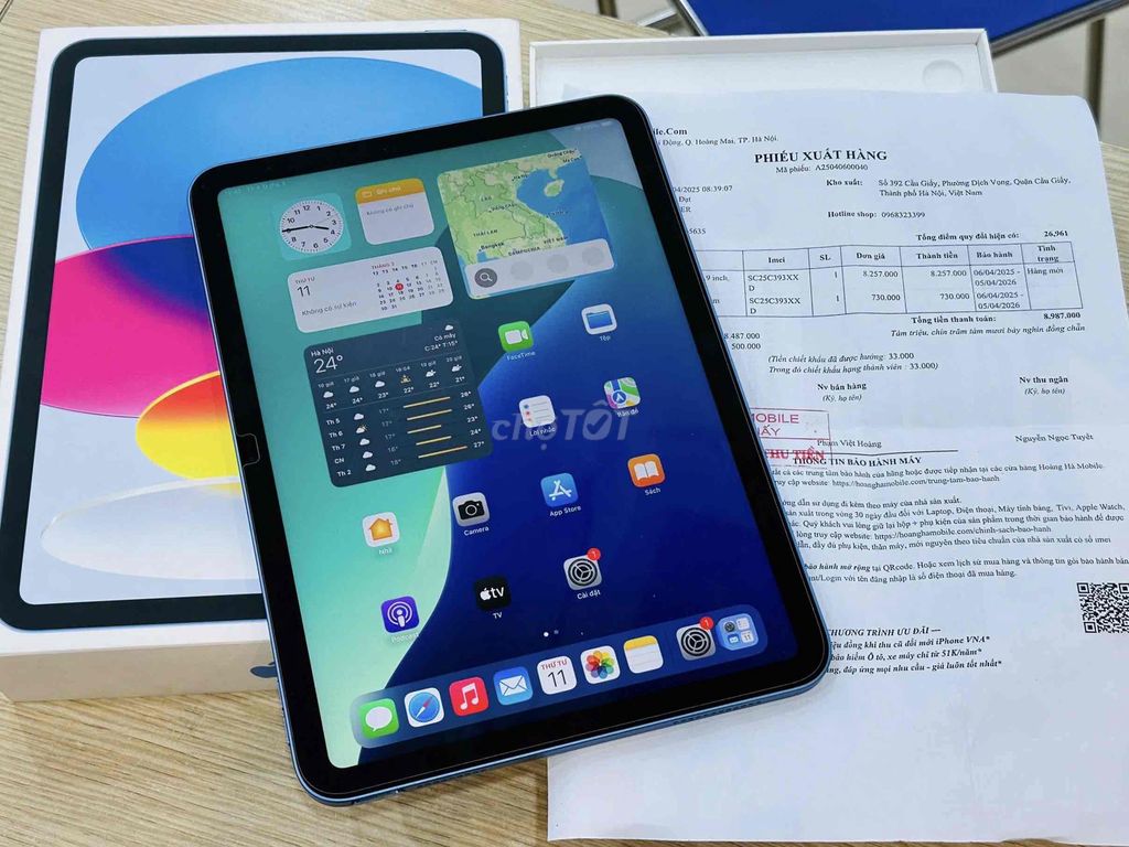 iPad Gen 10 64GB Xanh. Mua bán Máy tính bảng tại Quận Đống Đa Hà Nội được đăng bởi Bảo Táo Store hình 1