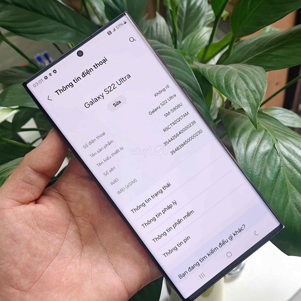 Samsung Galaxy S22 Ultra 128GB Đen 99%. Mua bán Điện thoại tại Quận Thanh Xuân Hà Nội được đăng bởi tot didong hình 1