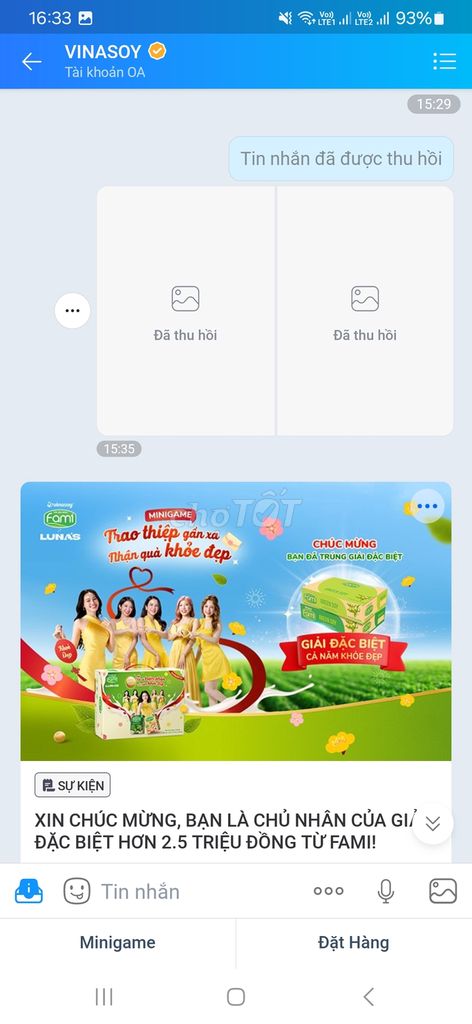 Em cần bán 11 voucher sữa Fami 214k/voucher