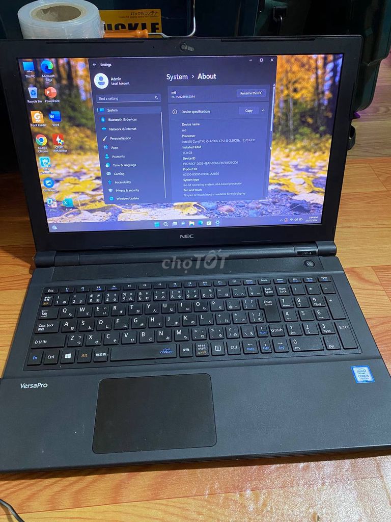 Laptop Nec Japan zin i5 gen7 r8g ssd 250gb. Mua bán Laptop tại Huyện Trà Ôn Vĩnh Long được đăng bởi maximura hình 1