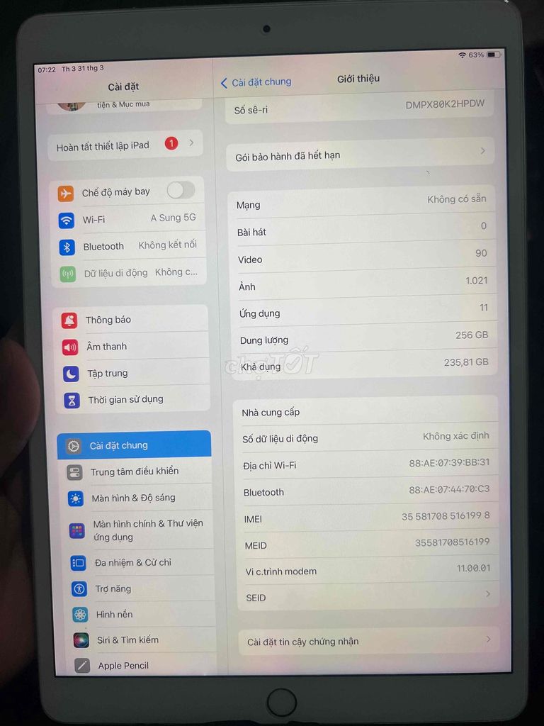 iPad Pro 10.5 256GB bạc bản có sim 4g. Mua bán Máy tính bảng tại Quận Bình Tân Tp Hồ Chí Minh được đăng bởi Phương hình 1