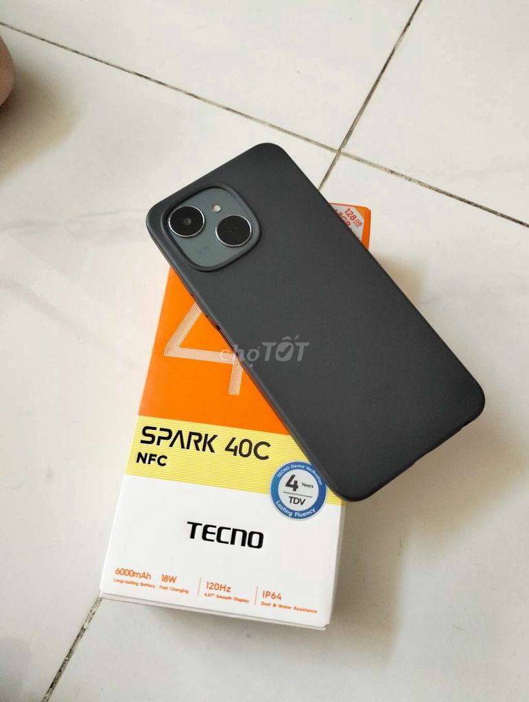 Tecno Spark 40C 128GB Đen. Mua bán Điện thoại tại Quận 7 Tp Hồ Chí Minh được đăng bởi Vinh hình 1