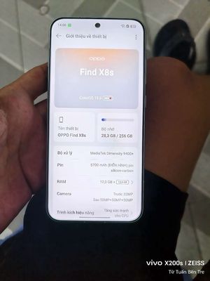 Điện thoại Oppo Find X8s Xanh 256GB 12GB. Mua bán Điện thoại tại Huyện Châu Thành Bến Tre được đăng bởi Từ Tuấn Bến Tre