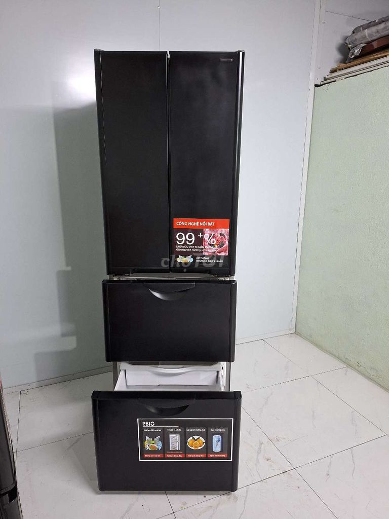 Tủ lạnh Hitachi 365L Đen Đá rơi tự động. Mua bán Tủ lạnh tại Huyện Thanh Trì Hà Nội được đăng bởi Phượng Bùi hình 1