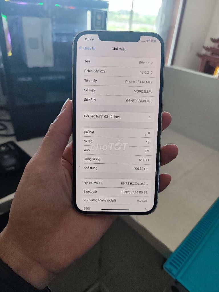 Apple iPhone 12 Pro Max 128GB Bạc. Mua bán Điện thoại tại Huyện Thuỷ Nguyên Hải Phòng được đăng bởi Hùng Nguyễn THP store hình 1