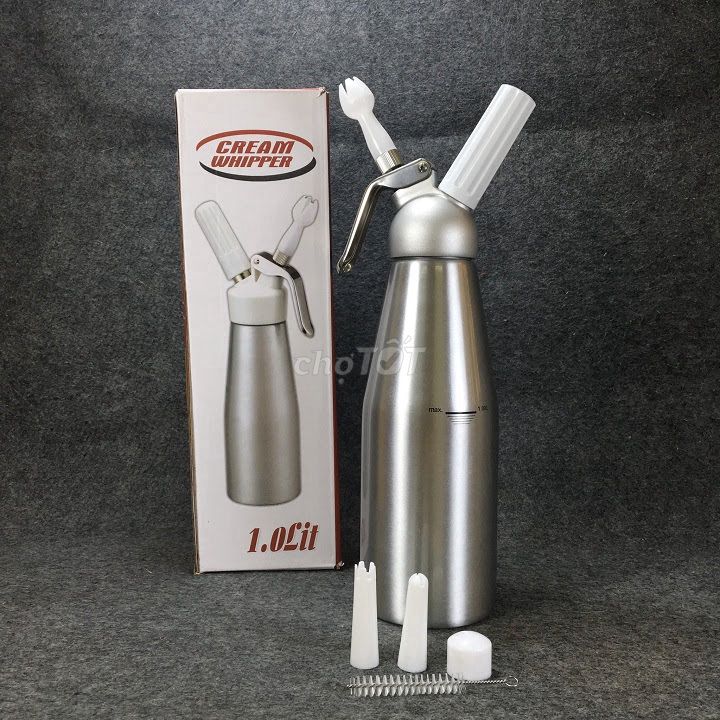 Bình xịt kem hợp kim nhôm Cream Whipper 500ml - 1L