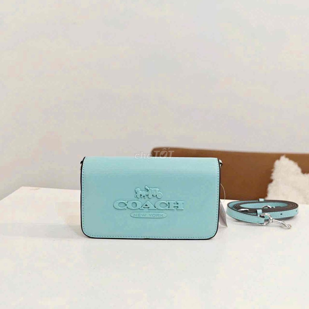 Túi đeo chéo Coa::ch Toni Da thật Xanh Nữ. Mua bán Túi xách tại Quận 11 Tp Hồ Chí Minh được đăng bởi SHOP TÚI COACH NAM  hình 1
