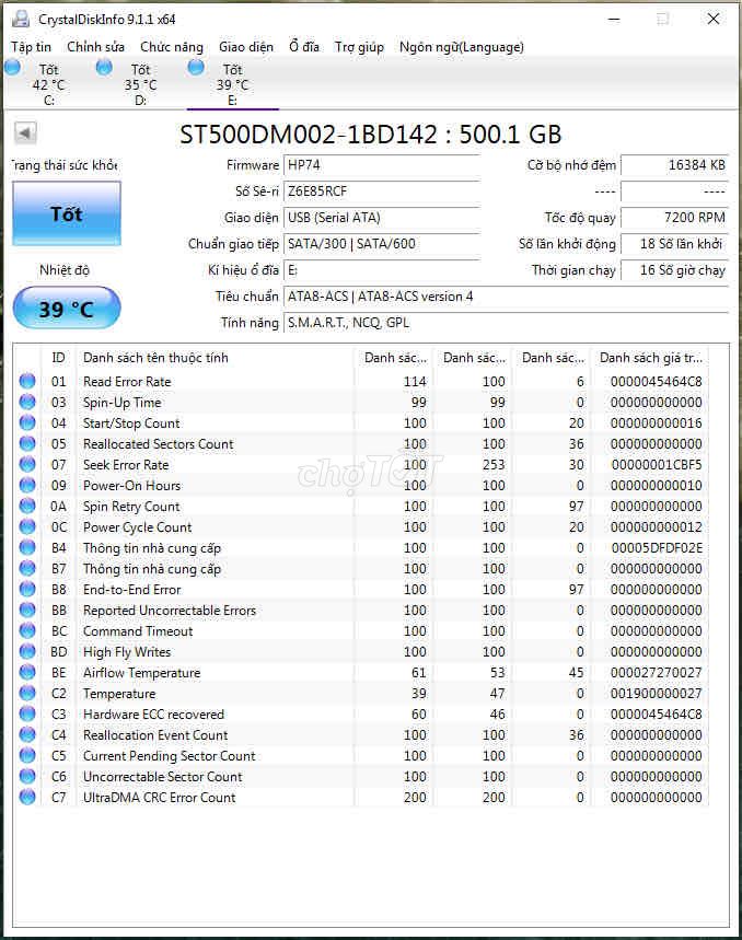 HDD PC (3.5 inch) - 500Gb