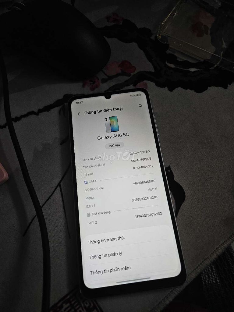 Samsung Galaxy A06 5G 128GB Trắng. Mua bán Điện thoại tại Thành phố Thủ Đức Tp Hồ Chí Minh được đăng bởi Nguyễn Hữu Huy hình 1