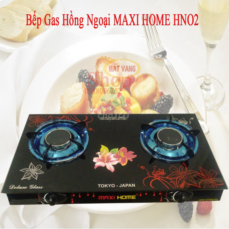 Bếp Gas Đôi Hồng Ngoại HN02 - Miễn Phí VC Bình Tân