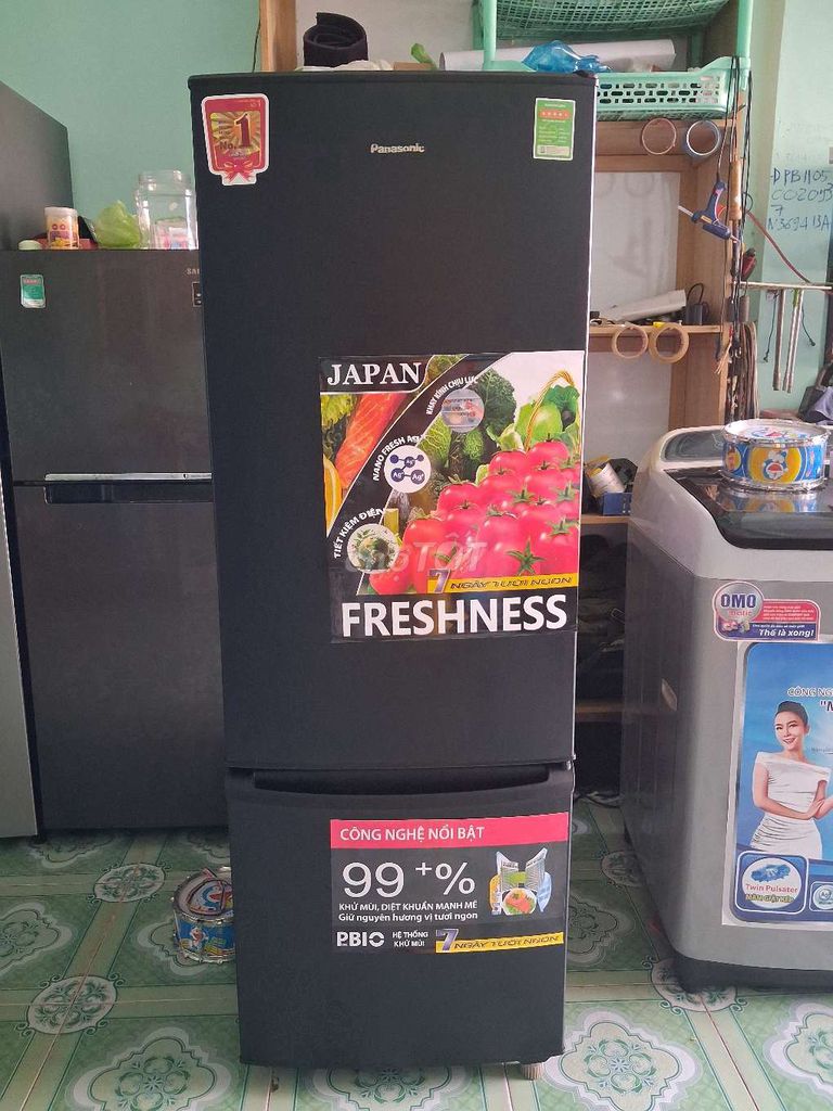 Tủ lạnh Panasonic Đen 264l. Mua bán Tủ lạnh tại Quận Bình Thuỷ Cần Thơ được đăng bởi điên lanh ân nghĩa hình 1