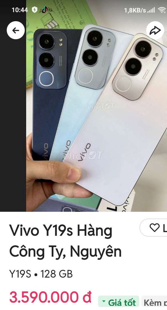Vivo Y19S 128GB Đa sắc 90%. Mua bán Điện thoại tại Huyện Phụng Hiệp Hậu Giang được đăng bởi Bán nhà đất  hình 1