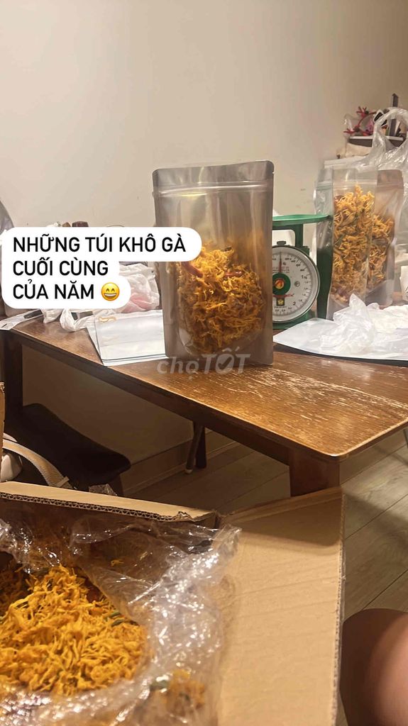 Khô gà lá chanh dai dẻo 100% không độn bột