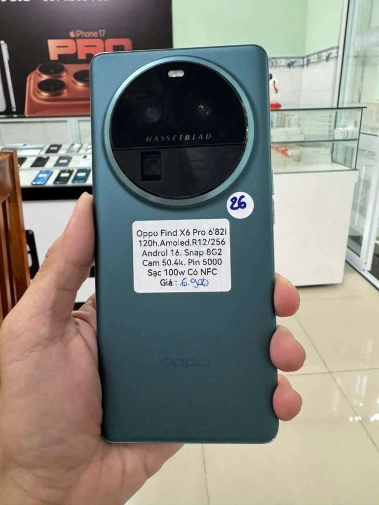Oppo Find X6 Pro 12GB/256GB Xanh. Mua bán Điện thoại tại Thành phố Thủ Dầu Một Bình Dương được đăng bởi TTMobileBD hình 1