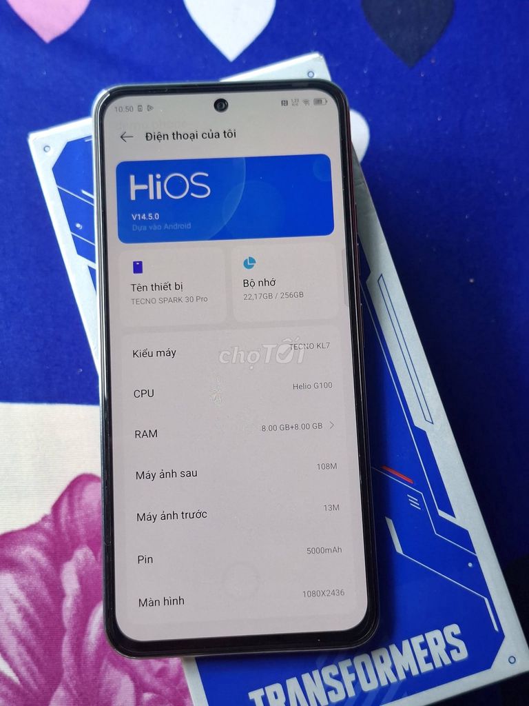 Tecno Spark 30 Pro 8GB/256GB Xanh. Mua bán Điện thoại tại Thành phố Thủ Đức Tp Hồ Chí Minh được đăng bởi Hội Đồ Điện Tử hình 1