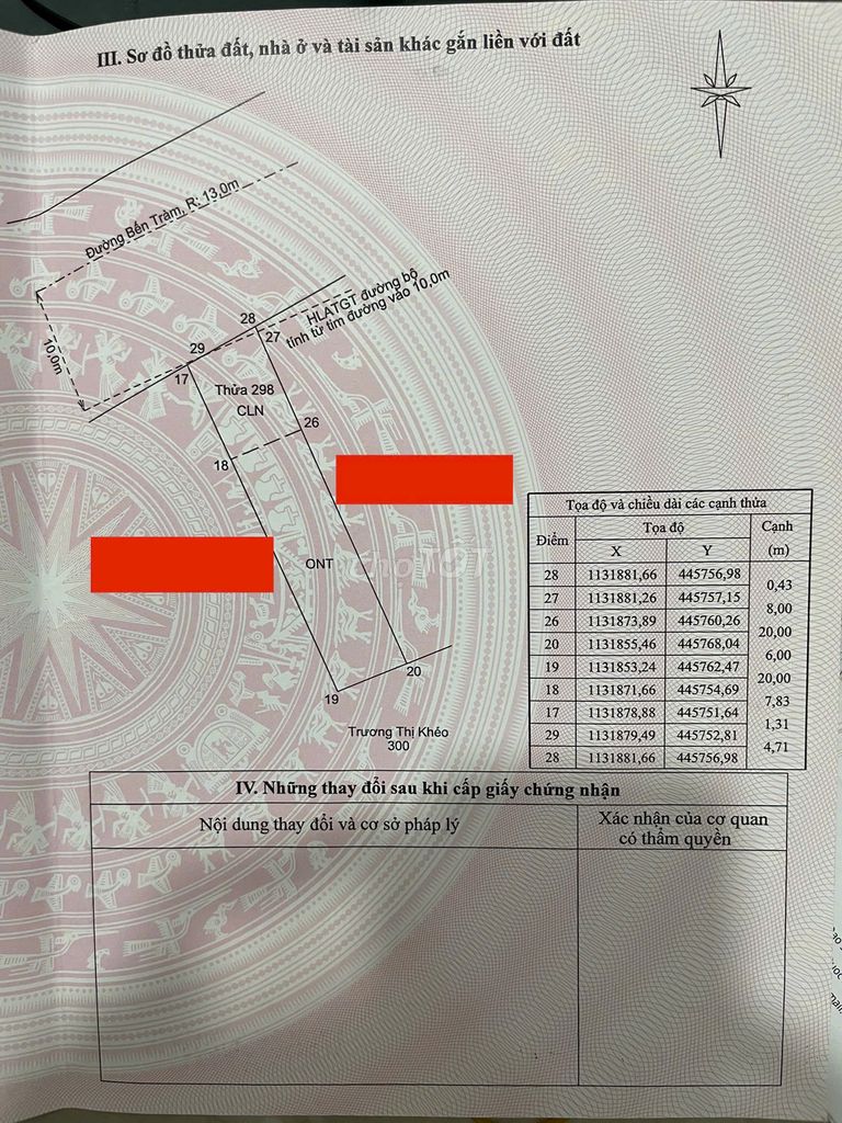 Đất thổ cư - 168m2