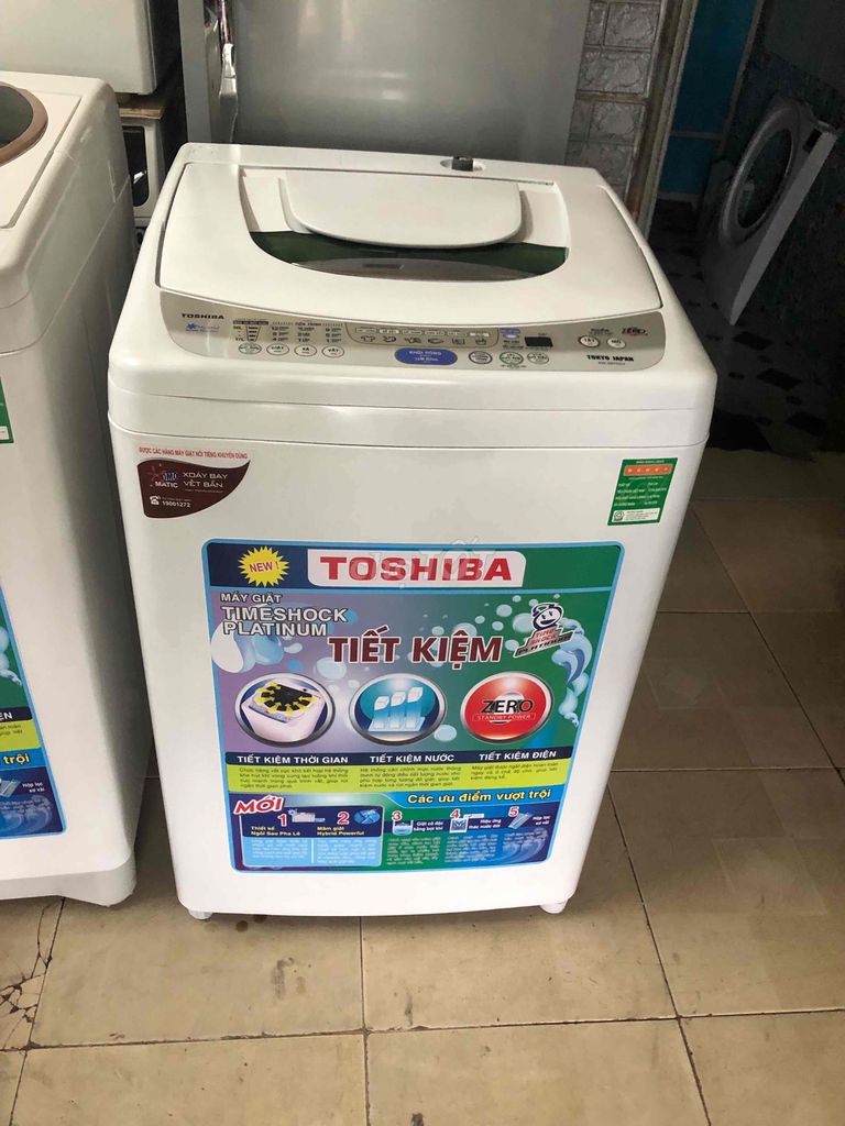 Thanh lý máy giặt Toshiba 8kg chạy tốt ,free ship