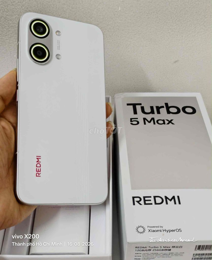 turbo 5 max trắng 12/256 rom gốc fullbox. Mua bán Điện thoại tại Quận Bình Tân Tp Hồ Chí Minh được đăng bởi asakura hình 1
