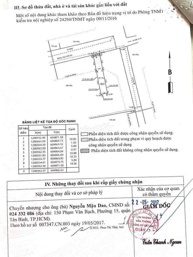 MẶT TIỀN KINH DOANH AN PHÚ ĐÔNG 3. ngang 5x30m full thổ cư. giá 6.5 ty. Mua bán đất tại Quận 12 Tp Hồ Chí Minh được đăng bởi Hữu Trường hình 2