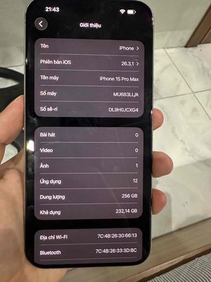 Apple iPhone 15 Pro Max 256GB