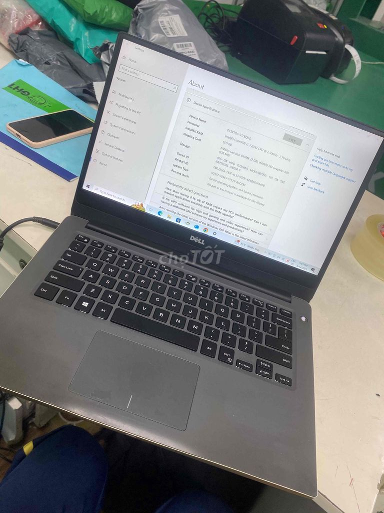 Thanh lý Dell Inspiron 7460 đã nâng RAM và Storage. Mua bán Laptop tại Quận Ba Đình Hà Nội được đăng bởi Phương Đức hình 4