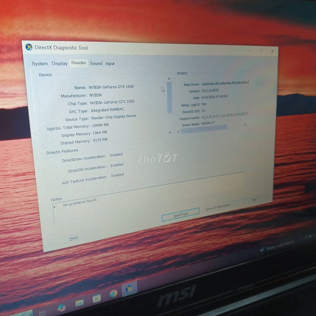 MSI Gaming i5-7200U GTX 1050 16GB Win10. Mua bán Laptop tại Quận 1 Tp Hồ Chí Minh được đăng bởi Hội Đồ Điện Tử hình 1