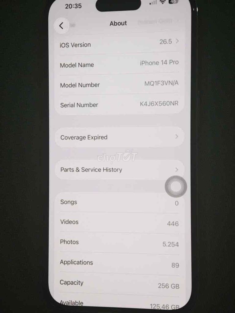 Apple iPhone 14 Pro 256GB VN/A Tím. Mua bán Điện thoại tại Quận Đống Đa Hà Nội được đăng bởi Ngọc hình 1