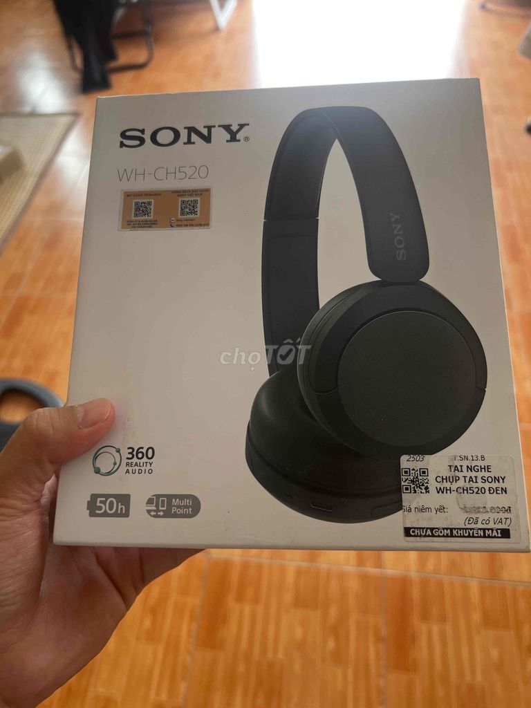 Tai nghe chụp tai Sony WH-CH520 Đen. Mua bán Tivi, Âm thanh tại Thành phố Hội An Quảng Nam được đăng bởi Văn Thịnh hình 1