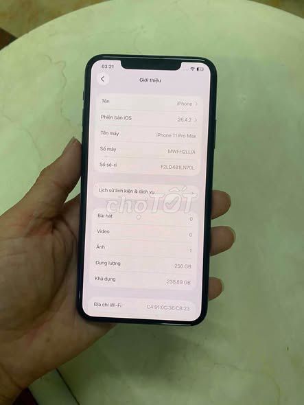 Apple iPhone 11 Pro Max 256GB Xanh rêu Đã sử dụng. Mua bán Điện thoại tại Quận 1 Tp Hồ Chí Minh được đăng bởi Hội Đồ Điện Tử hình 1