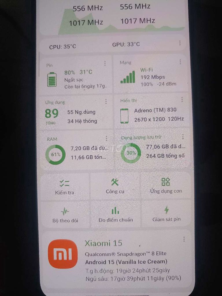 Xiaomi 15 Đen 256GB. Mua bán Điện thoại tại Quận Tân Phú Tp Hồ Chí Minh được đăng bởi Lâm Kha hình 1