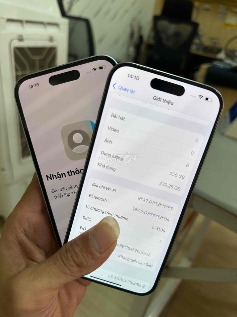 iPhone 15 Pro 256GB Titan tự nhiên ZP/A Like New. Mua bán Điện thoại tại Huyện Việt Yên Bắc Giang được đăng bởi Tỉnh hình 1