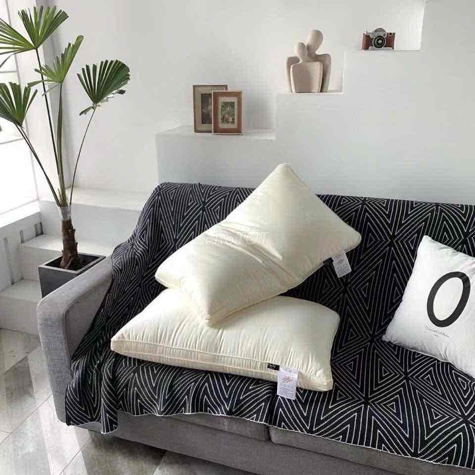 Gối đầu Nea Zealand Lụa Tencel Trắng kem 48x74 cm. Mua bán Giường, chăn ga gối nệm tại Huyện Trảng Bom Đồng Nai được đăng bởi Shop Toàn Express Businesses hình 1